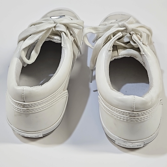 Coach Francesca logo canvas white sneakers women's size 7 - Picture 7 of 9